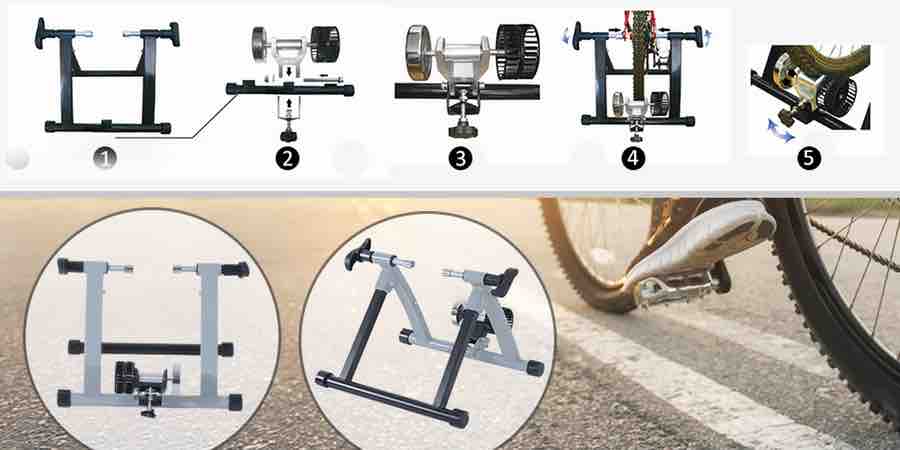 Instrucciones de instalación del rodillo de bicicletas